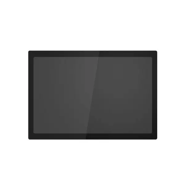 K1-101-Pos-Terminal 21.5-inch black touchscreen display designed for kitchen display system and restaurant POS applications