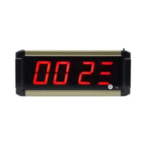 LED display showing 0023 with gold trim for call bell system queue number management systems