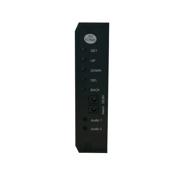 MBB2-MB82-Call-Bell-System2 Black control panel with multiple buttons including SET, UP, DOWN for call bell system configuration settings