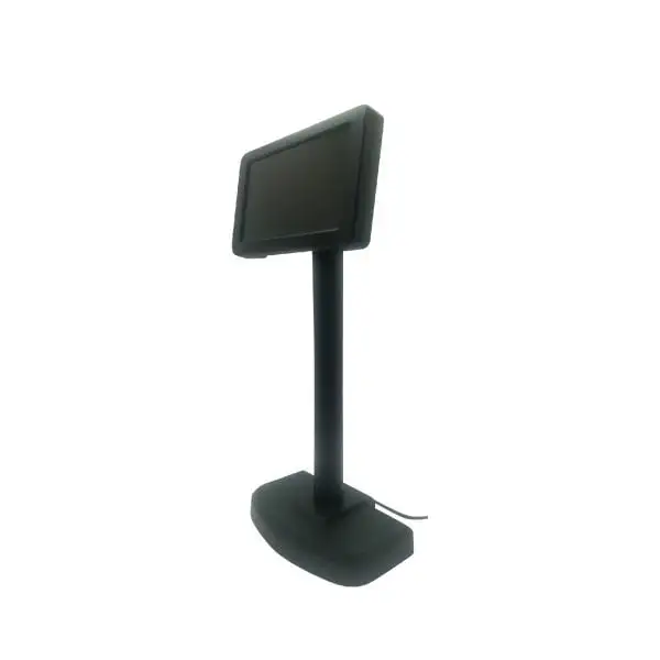 MC1207-Monitor-Display1 Professional customer display terminal showing angled positioning and compact design for point of sale systems
