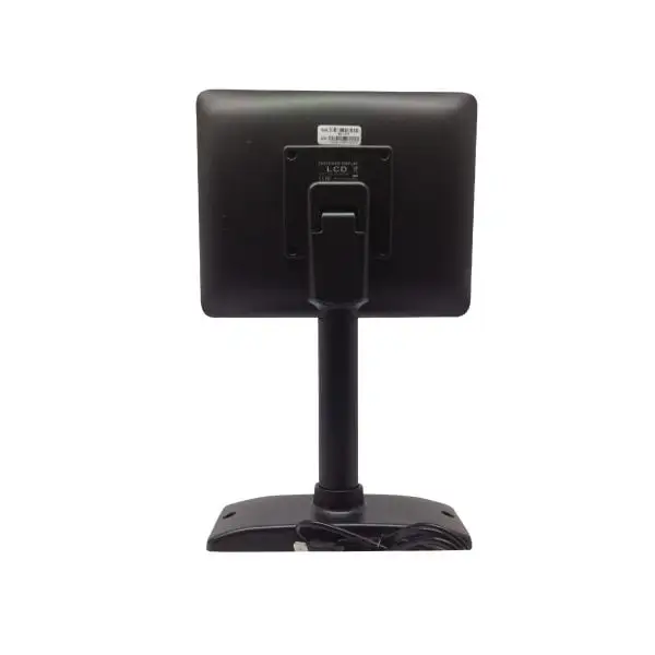 MC1209HV-Monitor-Display1 Rear view of LCD customer display showing connection ports and back panel design for professional installation