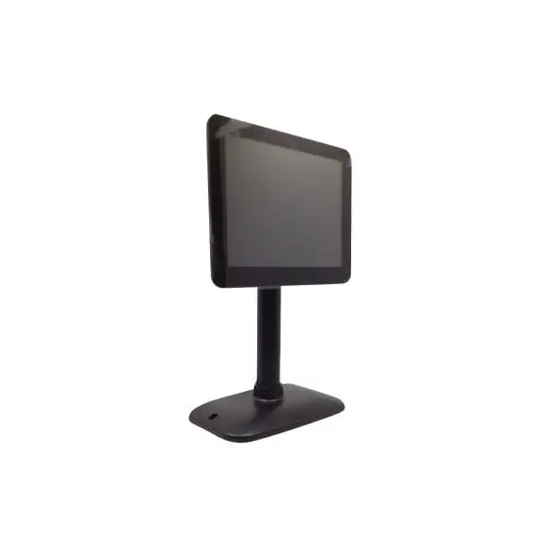 MC1309-Monitor-Display4 Angled customer POS display terminal showcasing adjustable screen positioning for improved retail transaction experience