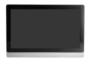 Professional flat-panel POS terminal display featuring capacitive touch interface and modern design