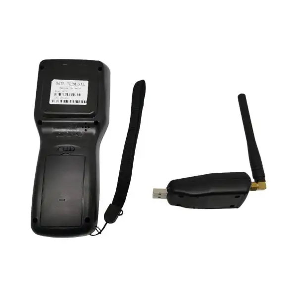 MCT3-Mobile-Terminal4 Rear view of handheld mobile POS device showing product label, battery compartment, and professional specifications