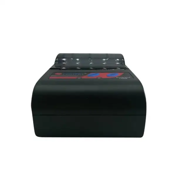 MP58J-bluetooth-Pos-Printer2 Compact portable thermal POS printer with paper exit slot and minimalist black design