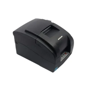Professional dot matrix receipt printer displaying front paper output and BIXOLON logo for retail POS system integration