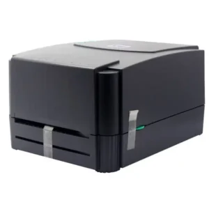 TSC industrial thermal barcode printer with green LED indicators and robust black housing for heavy-duty use