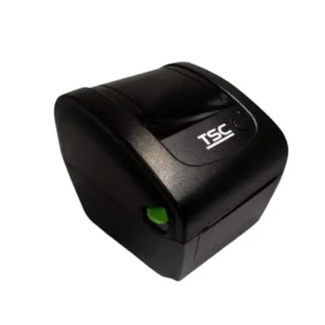 TSC compact thermal barcode printer with green status indicator and professional black housing design