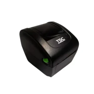 TSC compact thermal barcode printer with green status indicator and professional black housing design
