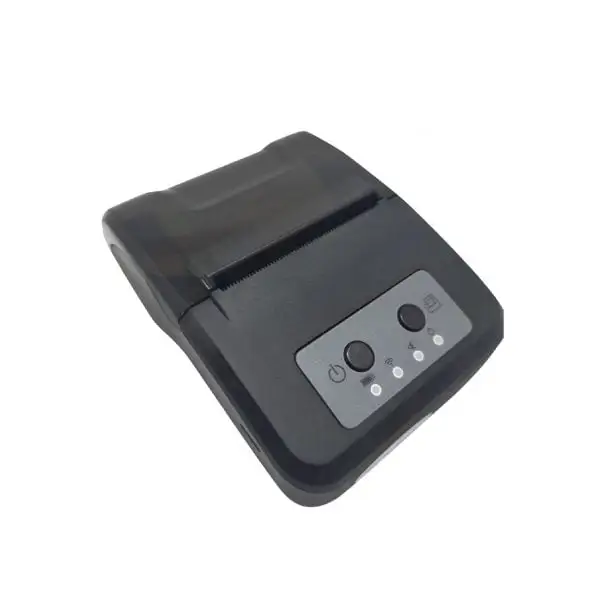 ZYWELL-ZM03-bluetooth-Pos-Printer3 Compact mobile thermal printer featuring front control panel for portable POS system integration