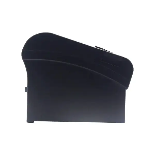 ZYWELL-ZY805-Pos-Printer3 Professional black thermal receipt printer displaying sleek curved design and paper loading compartment